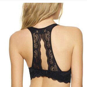 Lot of 5 Bow Back Lace Bralette Bra Bundle XL Gray, Nude, Silver, Blue, Black